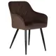 Кухонный стул Dobrin Robert LML 55.5x56x60.5 см велюр цвет шоколад
