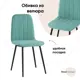 Стул Фабрикант Easy 89x53x44 см велюр цвет бирюзовый fb-easy-neo-36