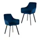 Стул Bohemia home TWIST 50x89.5x60 см металл цвет синий 2