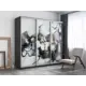 Шкаф-купе фотопечать Мебельная Компания Е1 3 дверный 240x180x45 см 9 полок ЛДСП цвет серый 45ef1001_180240_dm