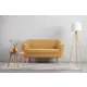Диван прямой Divan.ru Роттердам 148x87x59 см велюр цвет жёлтый