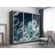 Шкаф-купе фотопечать Мебельная Компания Е1 3 дверный 220x180x60 см 9 полок ЛДСП цвет серый