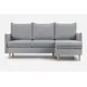 Раскладной диван Divan.ru Слипсон угловой 212x100x146 см велюр цвет серый