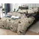Простыня Home mercury Сердечки 32 основа 145x214 см поплин без резинки цвет бежевый
