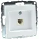 Розетка телефонная встраиваемая Mono electric Despina-Larissa 500-002525-124 RJ45 Cat 3 цвет белый