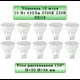 Набор ламп светодиодных General lighting systems 661062_10 GU10 220 В 10 Вт спот матовая 630 Лм нейтральный белый свет 10 шт