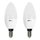 Лампа светодиодная Jazzway 2859280 Pled Dim E14 230 В 7 Вт свеча матовая 540 Лм нейтральный белый свет