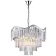 Люстра потолочная хрустальная Natali KovaltsEva Angel 81429-8C Chrome 9 ламп 28 м² цвет серый