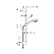 Душевой гарнитур Hansgrohe Crometta 27763000HG