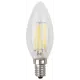 Лампа светодиодная ЭРА F-LED B35-7W-840-E14 E14 220 В 7 Вт свеча прозрачная 730 Лм нейтральный белый свет