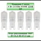 Набор ламп General Lighting systems GLDEN-G9-4-M-220-4500 653500_5 G9 220 В 4 Вт капсула матовая 215 Лм нейтральный белый свет 5 шт