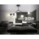 Светильник потолочный AMBRELLA LIGHT TR8033 4 лампы 18 м² цвет черный