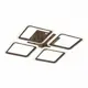 Светильник настенно-потолочный светодиодный EVOLUCE SLE900172-04 Serenity 18 м² теплый белый свет цвет коричневый