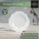 Блюдо сервировочное Magistro Сюита 15.60x15.60 см фарфор цвет белый