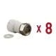 Муфта комбинированная Aqualink 3/4"x25 мм ВП-ВР полипропилен 8 шт k16717