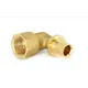 Угол комбинированный 90° Uni-Fitt 1/2"x16 мм ВР латунь