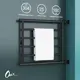 Полотенцесушитель водяной лестница Onix Sirius Direct Black Right 60x50 см 3/4" нержавеющая сталь цвет черный матовый