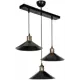 Светильник подвесной Toplight Tl1606h-03bk 3 лампы 9 м² цвет черный