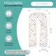 Подушка AmaroBaby для беременных Эскимо 340x35 см, холлофайбер