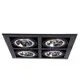 Светильник точечный встраиваемый ARTE LAMP A5935PL-4BK CARDANI GRANDE 4 м² цвет черный