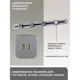 Трековая розетка Arte Perfetto Luce 2.1A 250 В 3338.TS3311.USBx2.Grey