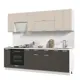 Кухонный гарнитур Стендмебель Альфа КГ260-ХБХВ 260x217x47.8 см ЛДСП цвет белый