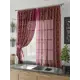 Тюль на шторной ленте для кухни Helga Клауд 150x180 см цвет красный