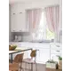 Штора на шторной ленте для кухни Helga Амазонка 180x150 см цвет бежевый