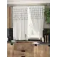 Штора на шторной ленте для кухни Helga Эркеро 150x180 см цвет белый