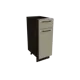 Напольный шкаф с 1 дверцей и ящиком Сурская мебель Мемфис 30x81.6x47.8 см ЛДСП цвет кальяри/атласный серый