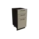 Напольный шкаф с 3 ящиками Сурская мебель Мемфис 40x81.6x47.8 см МДФ цвет кальяри/атласный серый