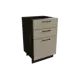 Напольный шкаф с 3 ящиками Сурская мебель Мемфис 50x81.6x47.8 см МДФ цвет кальяри/атласный серый