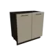 Напольный шкаф с 2 дверцами Сурская мебель Мемфис 80x81.6x47.8 см ЛДСП цвет кальяри/атласный серый
