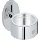 Стакан для зубных щеток GROHE 00000066403 латунь цвет серый/серебристый