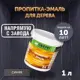 Пропитка-эмаль для обновления старого дерева Оберег 3040123 DecoGuard Синий 1 л