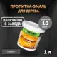 Пропитка-эмаль для обновления старого дерева Оберег 3040144 DecoGuard Графит 1 л