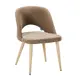 Кухонный стул R-home Diag 76.5x57.5x52.5 см велюр цвет бежевый/дуб