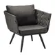 Кухонный стул R-home Tosca 70x74x76 см ротанг цвет черный
