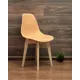 Комплект стульев 3 шт Zip-Mebel Сашш 45x83x46 см ABS-пластик цвет персиковый/светлое дерево