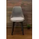 Стул Zip-Mebel Сашш 45x83x46 см рогожка цвет серый/светло-серый/черный