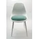 Стул Zip-mebel Туссе 45x83x46 см велюр цвет бирюзовый/белый
