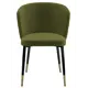 Стул для кухни обеденный Milavio Dn-S18 Burg Box 57x83x49 см велюр цвет зеленый