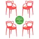 Кухонный стул Tetchair Cat chair (mod. 028) 84x56x54 см пластик цвет красный
