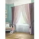Комплект штор на ленте Helga Ярвис блэкаут 220x300 см цвет бежевый/розовый/фиолетовый HH993003