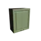 Навесной шкаф МС Ницца 1 дверь 60x71.60x31.80 см фасад светло-зеленый МДФ каркас дуб ЛДСП Сурская Мебель