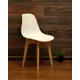 Стул Zip-Mebel Сашш 45x83x46 см ABS-пластик цвет белый/светлое дерево