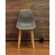 Комплект стульев 3 шт Zip-Mebel Сашш 45x83x46 см ABS-пластик цвет белый/светлое дерево