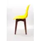 Комплект стульев 3 шт Zip-mebel Сашш 45x83x46 см ABS цвет желтый/орех