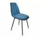 Стул Sheffilton SHT-ST29/S95 47x83x49 см велюр цвет сине-зеленый/черный