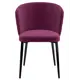 Стул для кухни обеденный Milavio Os-001 1009-34 Box2 57x83x49 см велюр цвет красный